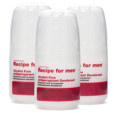 Recipe for men Recipe for Men Antiperspirant Deodorant Trio