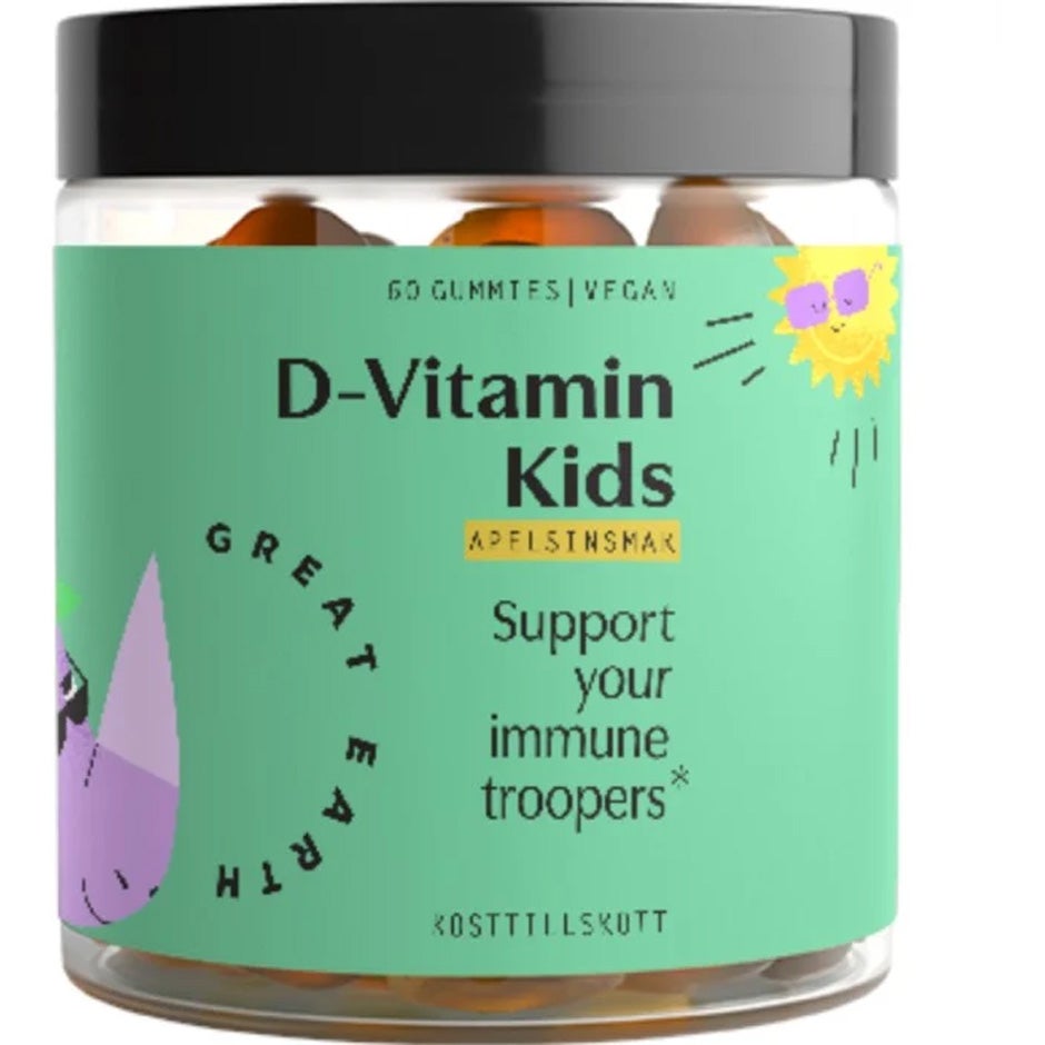 D-Vitamin Kids, 60 pcs Great Earth Kosttillskott