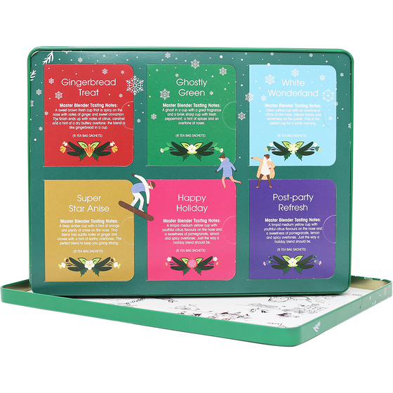 Premium Holiday Collection Green Gift Tin