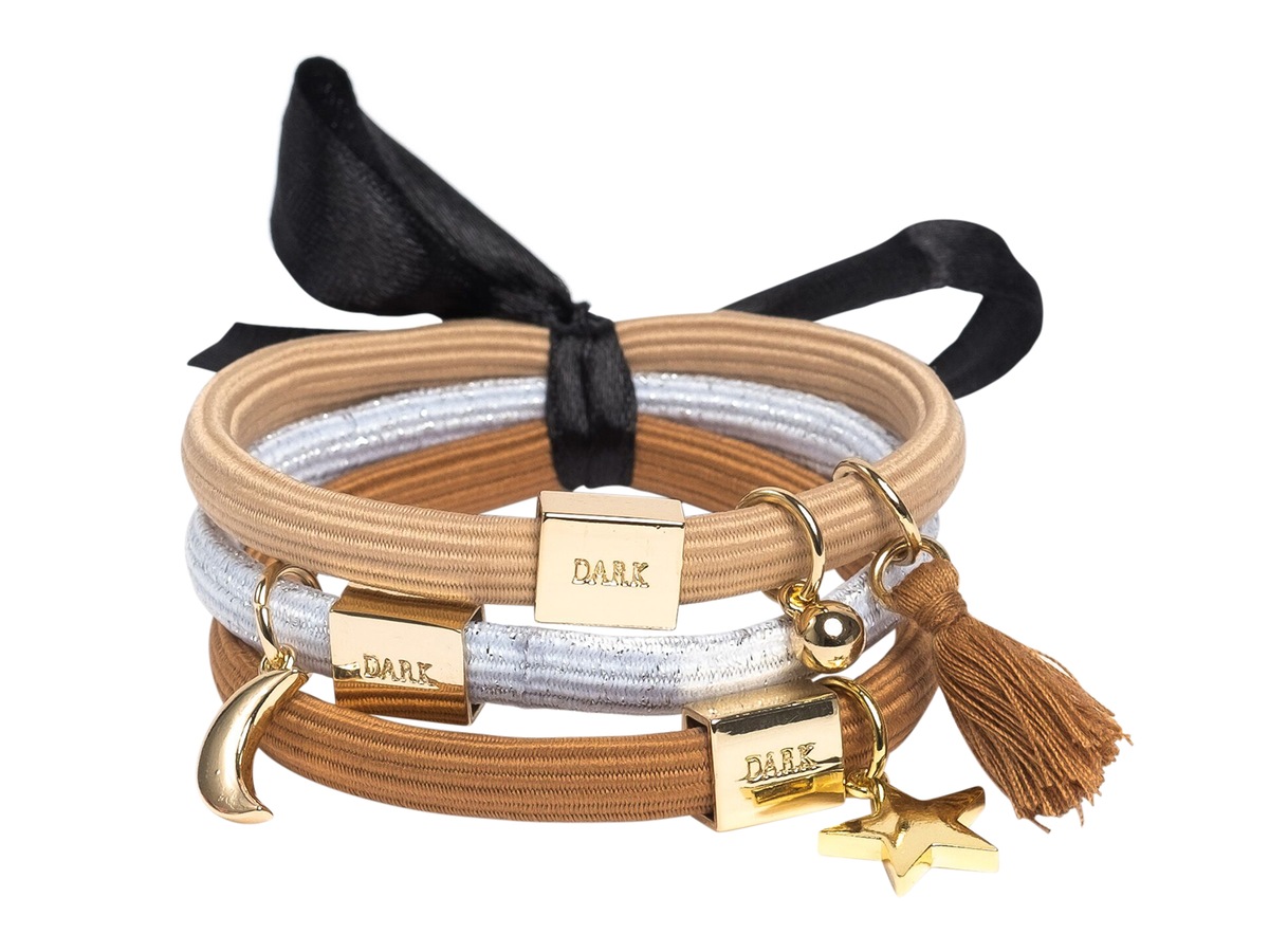 Hair Ties 3 Pk Charm