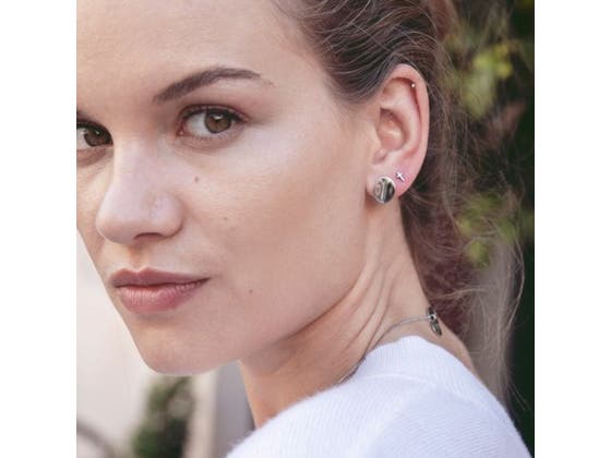 Pebble Mini Studs Steel Ear