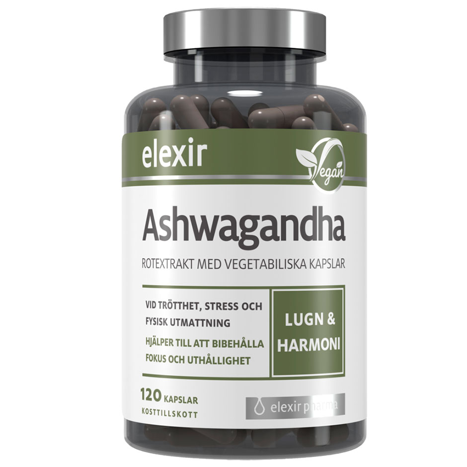 Ashwaganda,  Elexir Pharma Kosttillskott