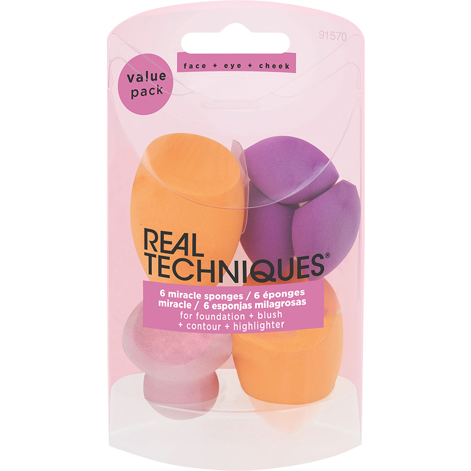 Real Techniques 6 Miracle Sponges, Real Techniques Sminksvampar