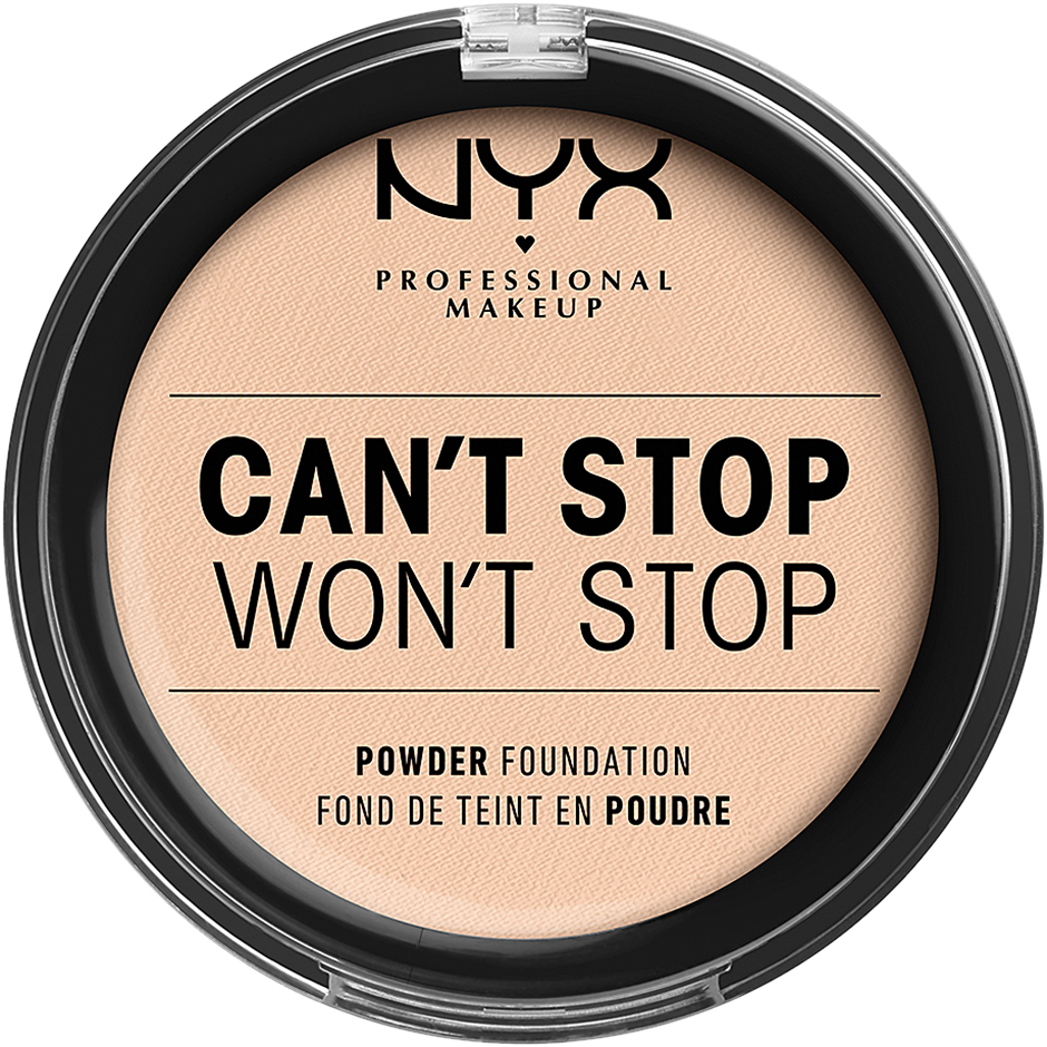 NYX PROFESSIONAL MAKEUP Can't Stop Won't Stop Powder Foundation, Warm Caramel NYX Professional Makeup Foundation