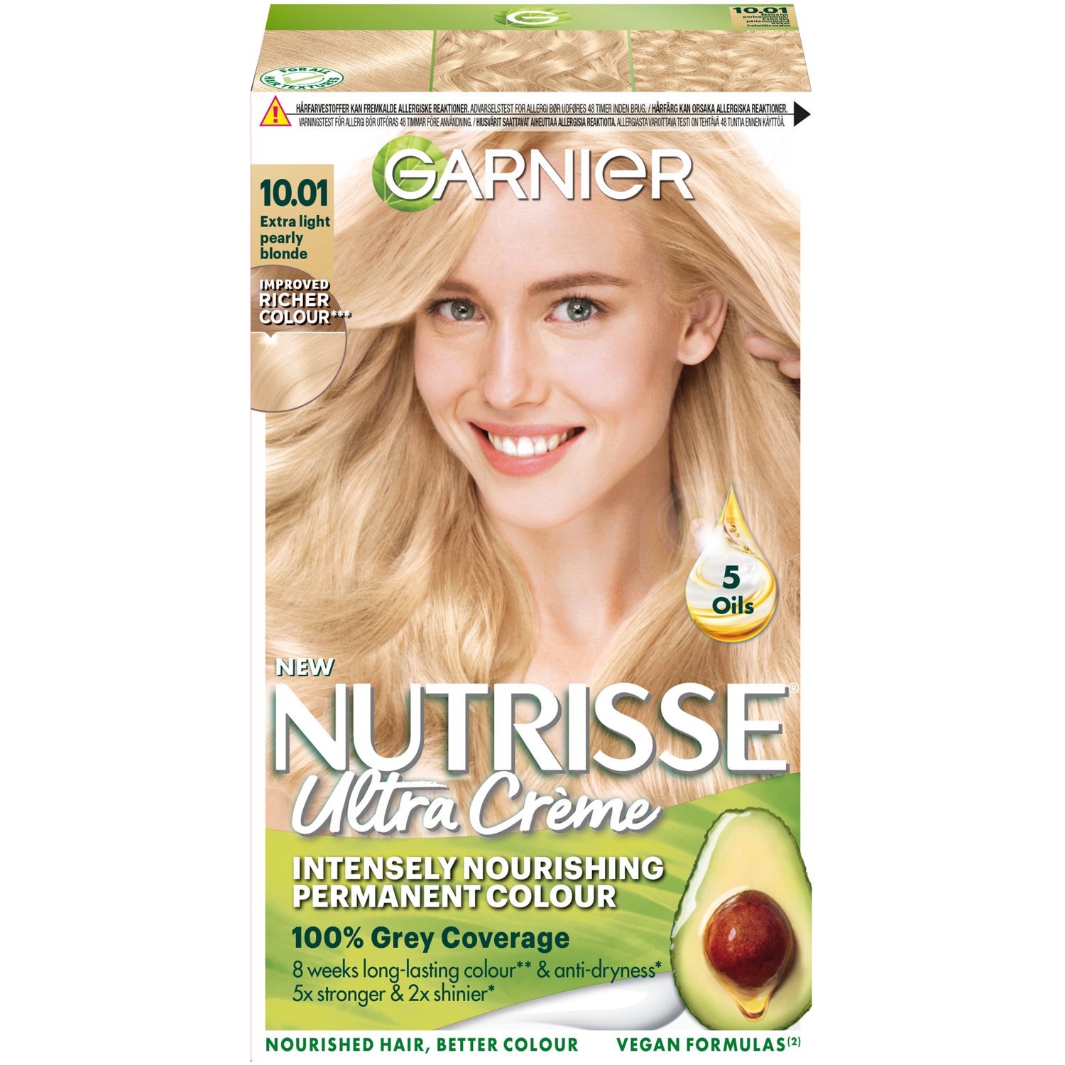 Garnier Nutrisse Extra Light Pearl Blond, Extra Light Pearl Blond Garnier Blond hårfärg