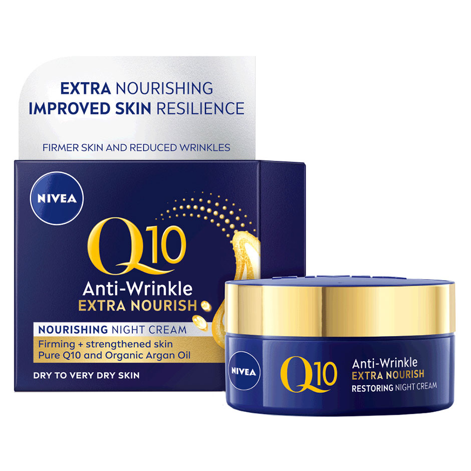 Q10 Extra Nourishing Night Cream, 50 ml Nivea Ansiktskräm