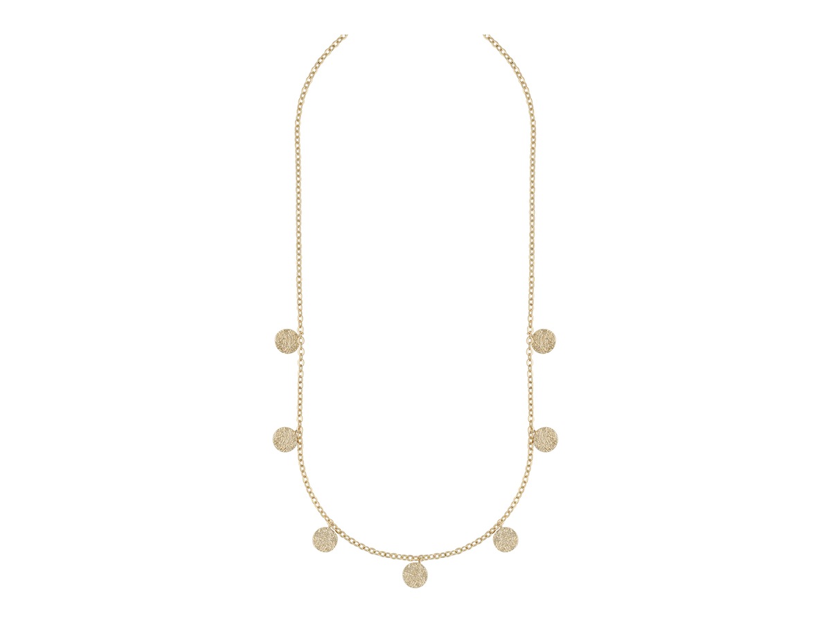 Day Charm Neck Plain Gold