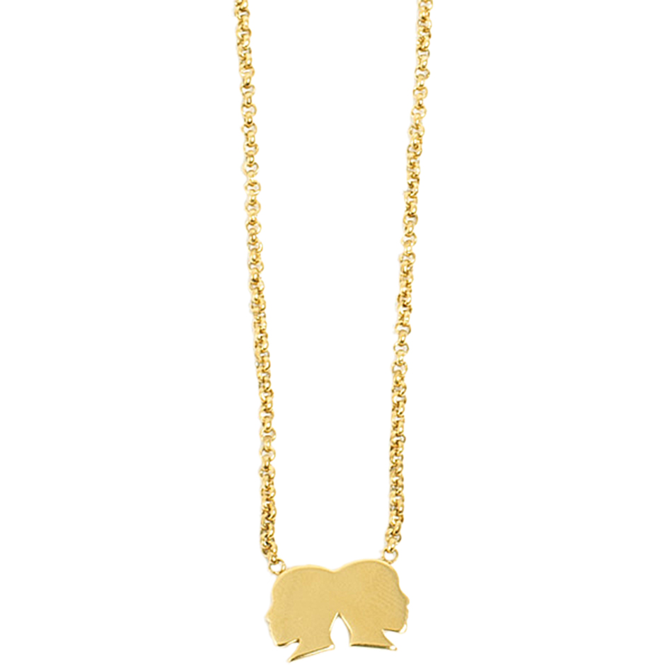Zodiac Steel Gold Necklace