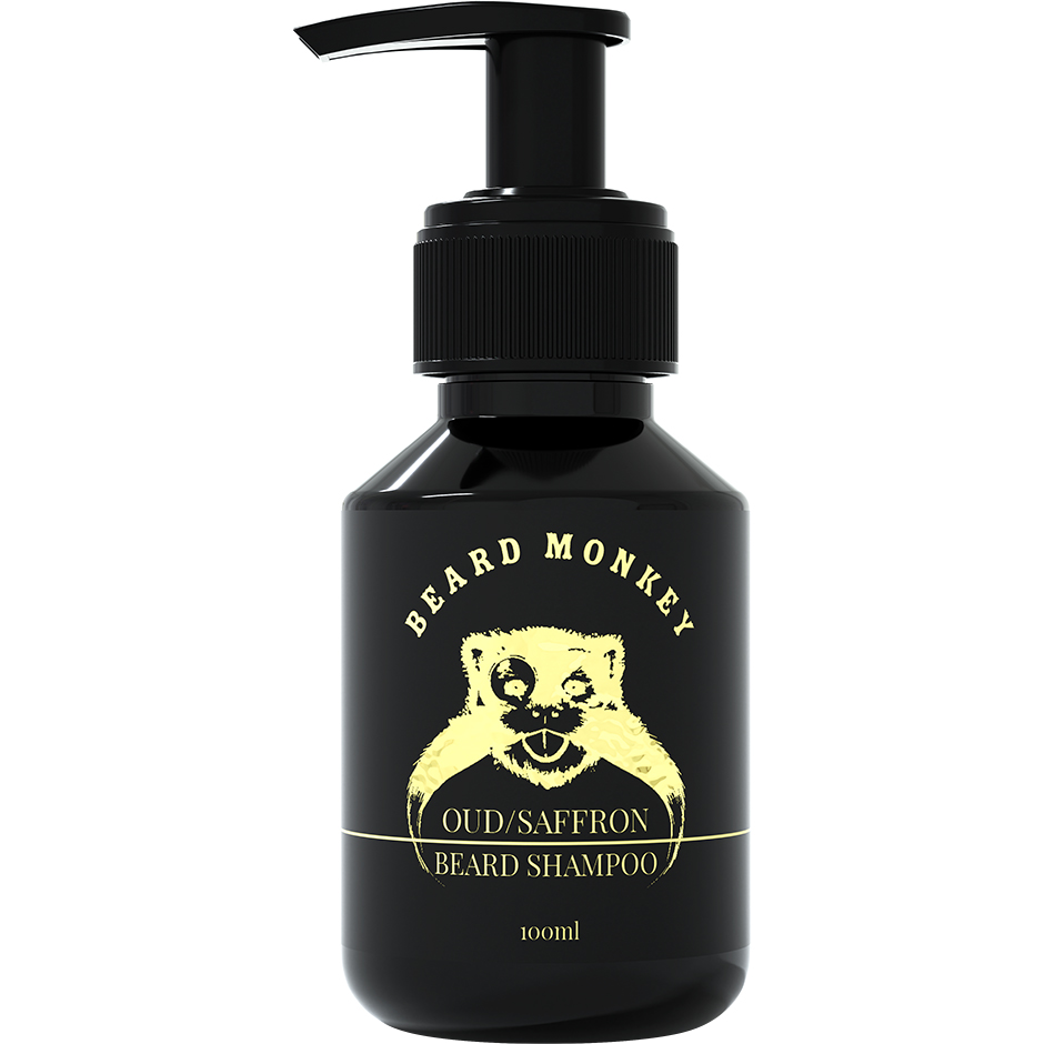 Oud & Saffron Beard Shampoo, 100 ml Beard Monkey Skägg & Mustasch