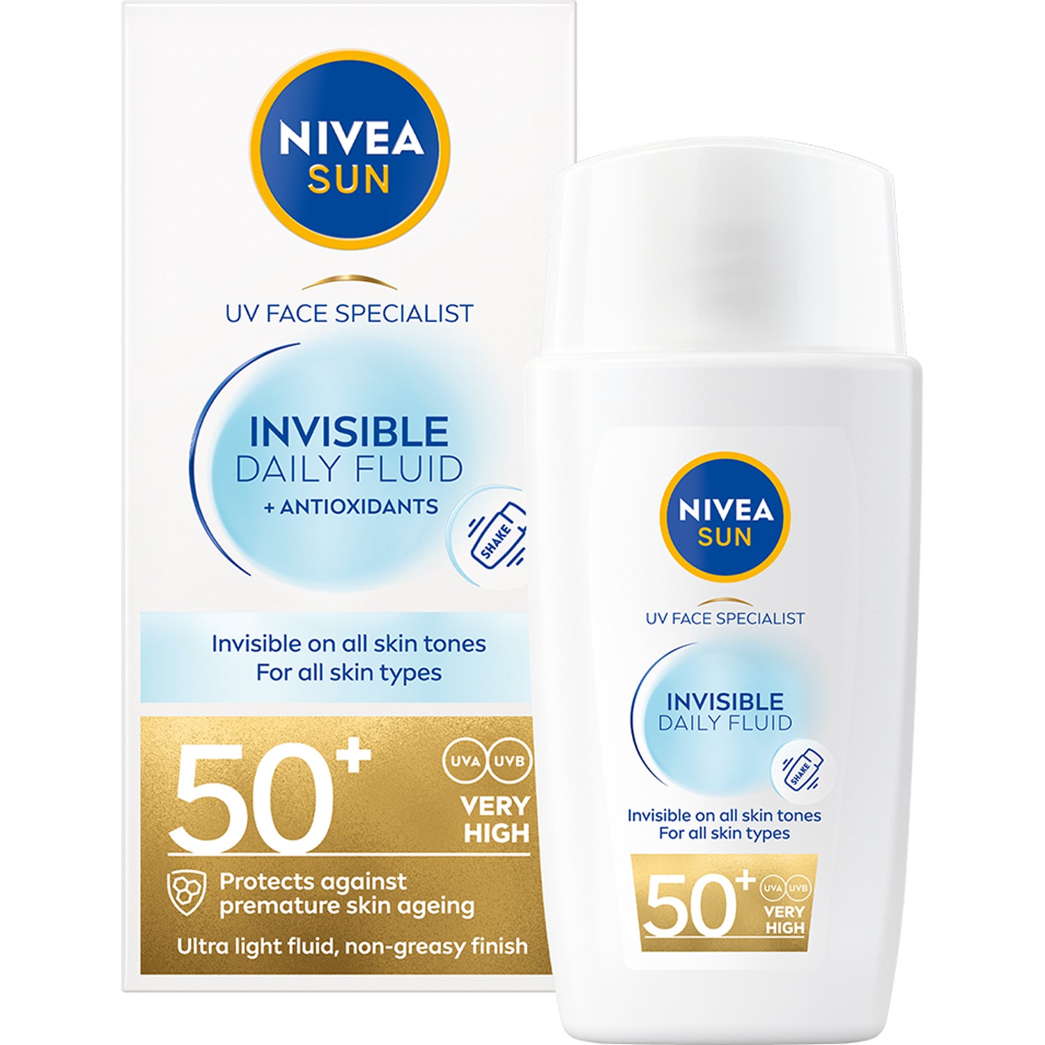 NIVEA UV Face Invisible Daily Fluid SPF50+ 40 ml