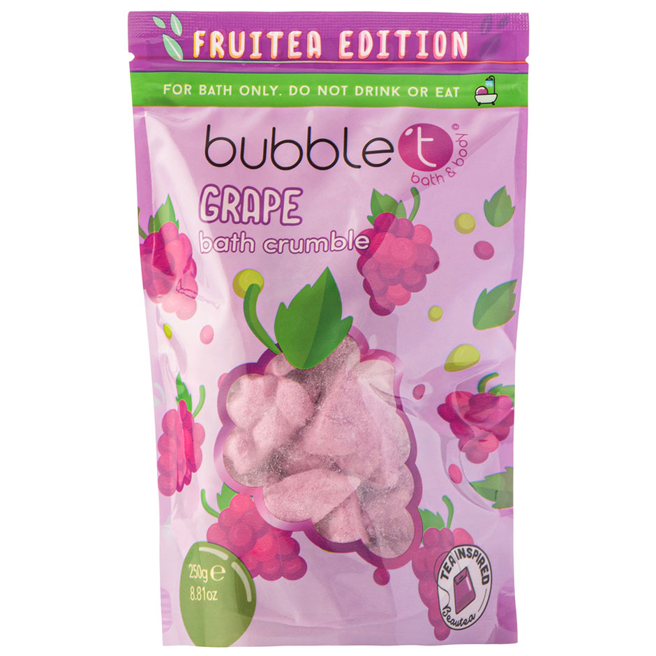 Fruitea Grape Bath Crumble, 250 g BubbleT Badskum & Badsalt