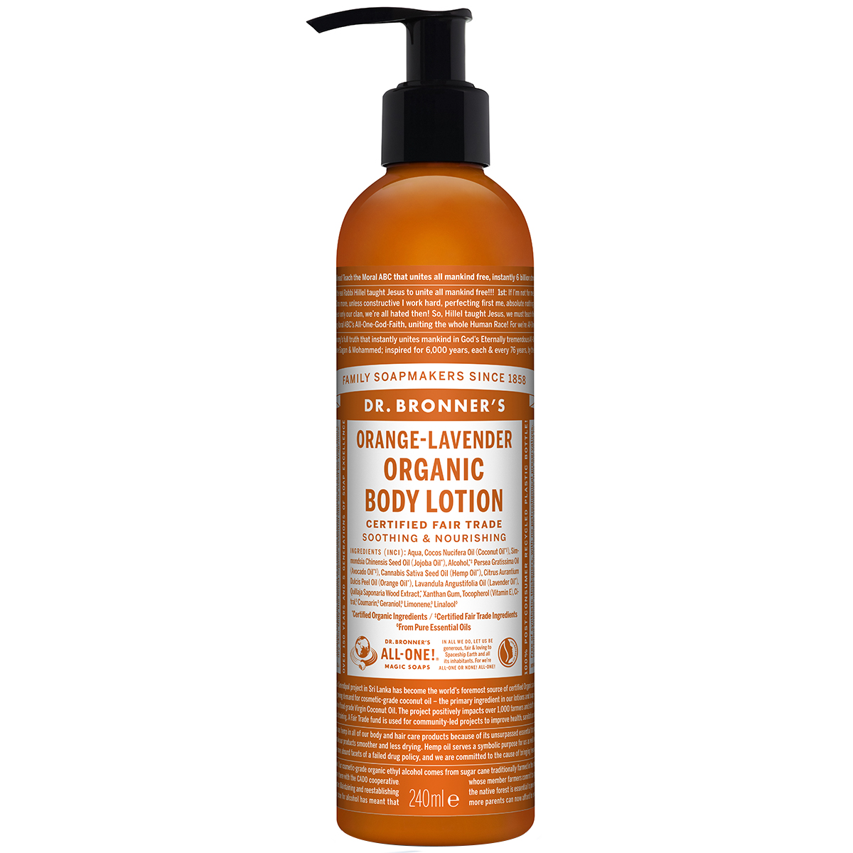 Orange Body Lotion, 237 ml Dr. Bronner's Handkräm