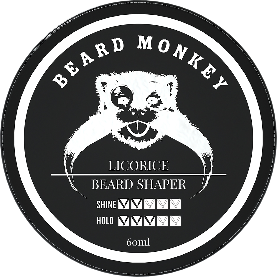 Licorice Beard Shaper, 60 ml Beard Monkey Skägg & Mustasch