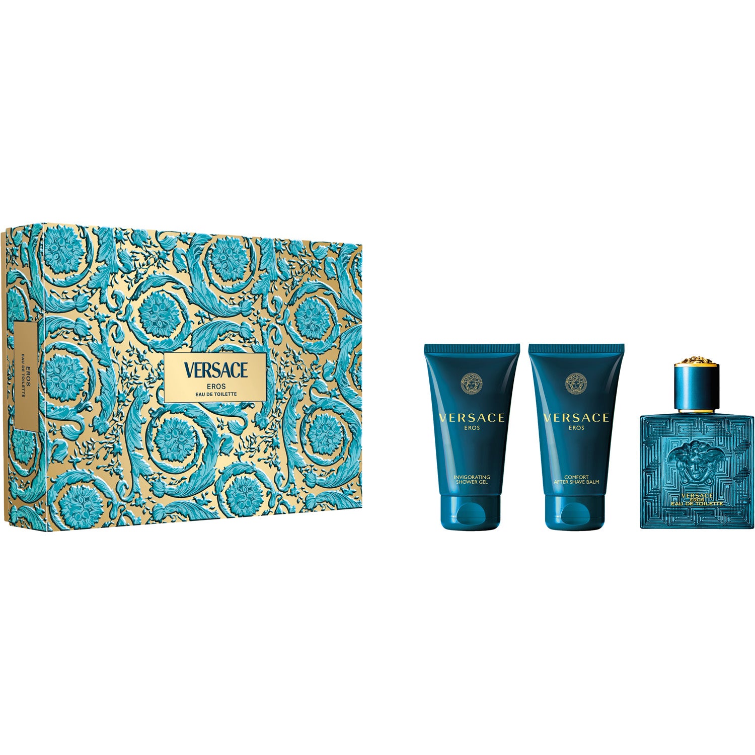 Versace Gift Set Eros Pour Homme 50 ml + Shower Gel 50 ml + After Shave Balm 50 ml Gift box