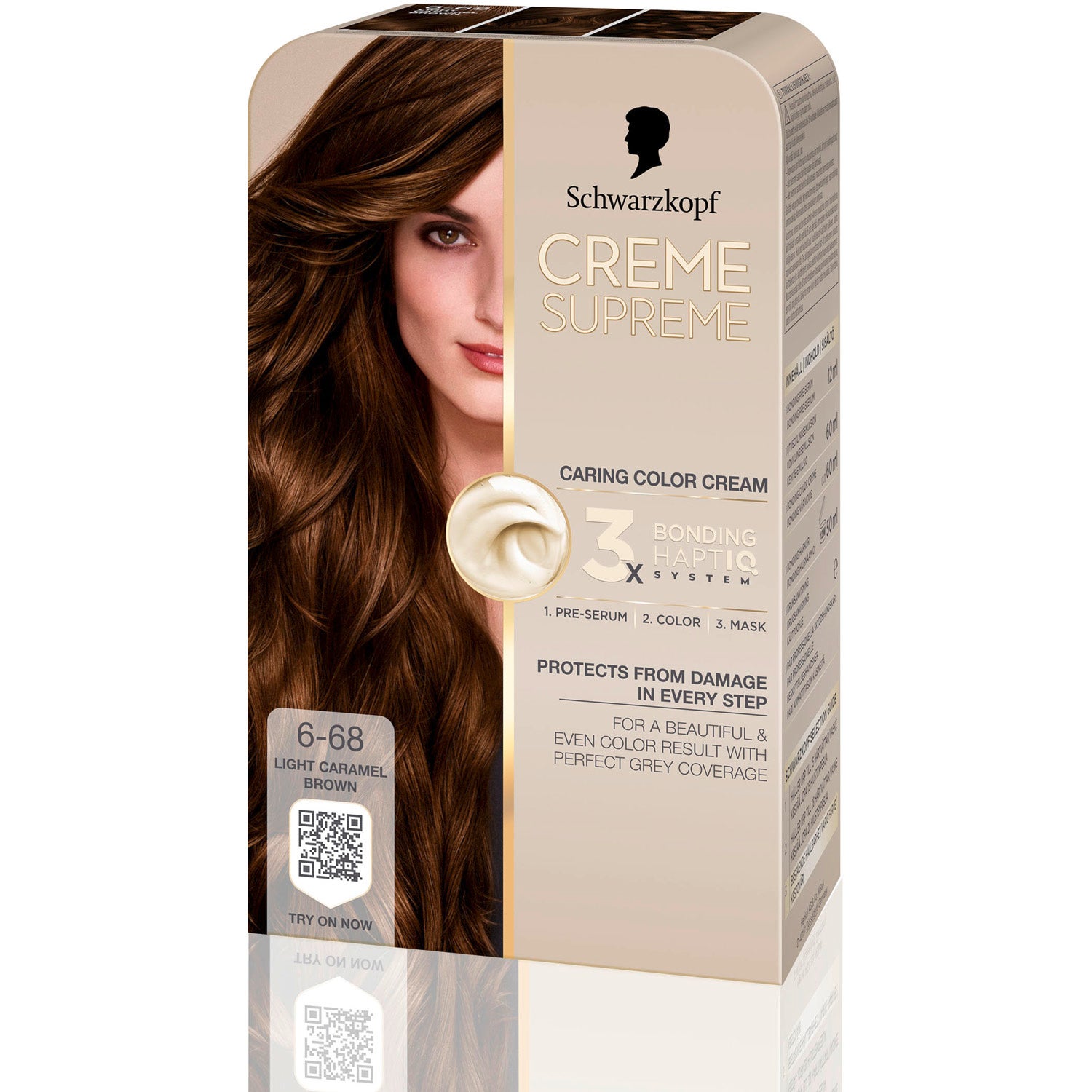 Schwarzkopf Schwarzkopf Creme Supreme 6-68 Light Caramel Brown - 1 pcs parfym