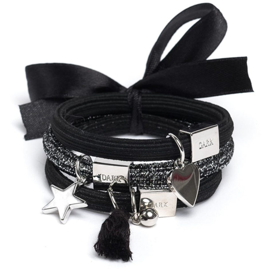 Hair Ties 3 pk Charm Combo, Dark Hårsnoddar