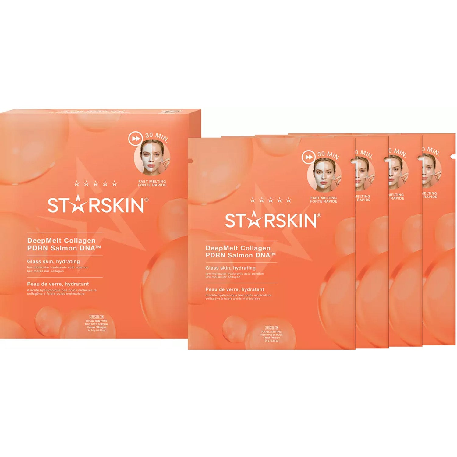 Starskin Starskin DeepMelt Collagen PDRN Sheet Mask 4 pcs parfym