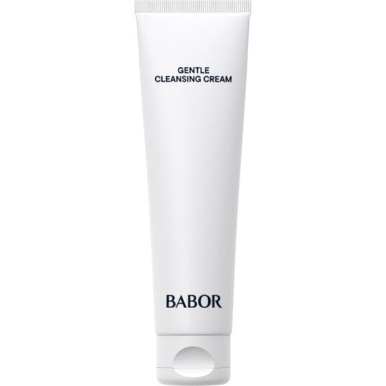 Babor Gentle Cleansing Cream 100 ml krämig ansiktsrengöring torr hud i en stilren vit tub med svarta detaljer