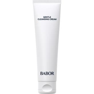 Babor Gentle Cleansing Cream 100 ml krämig ansiktsrengöring torr hud i en stilren vit tub med svarta detaljer