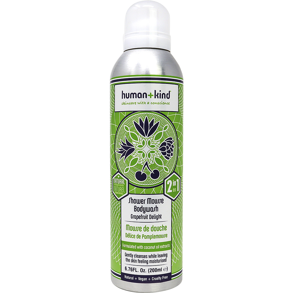 Shower Mousse Tropical Splash, 200 ml Human+Kind Dusch & Bad