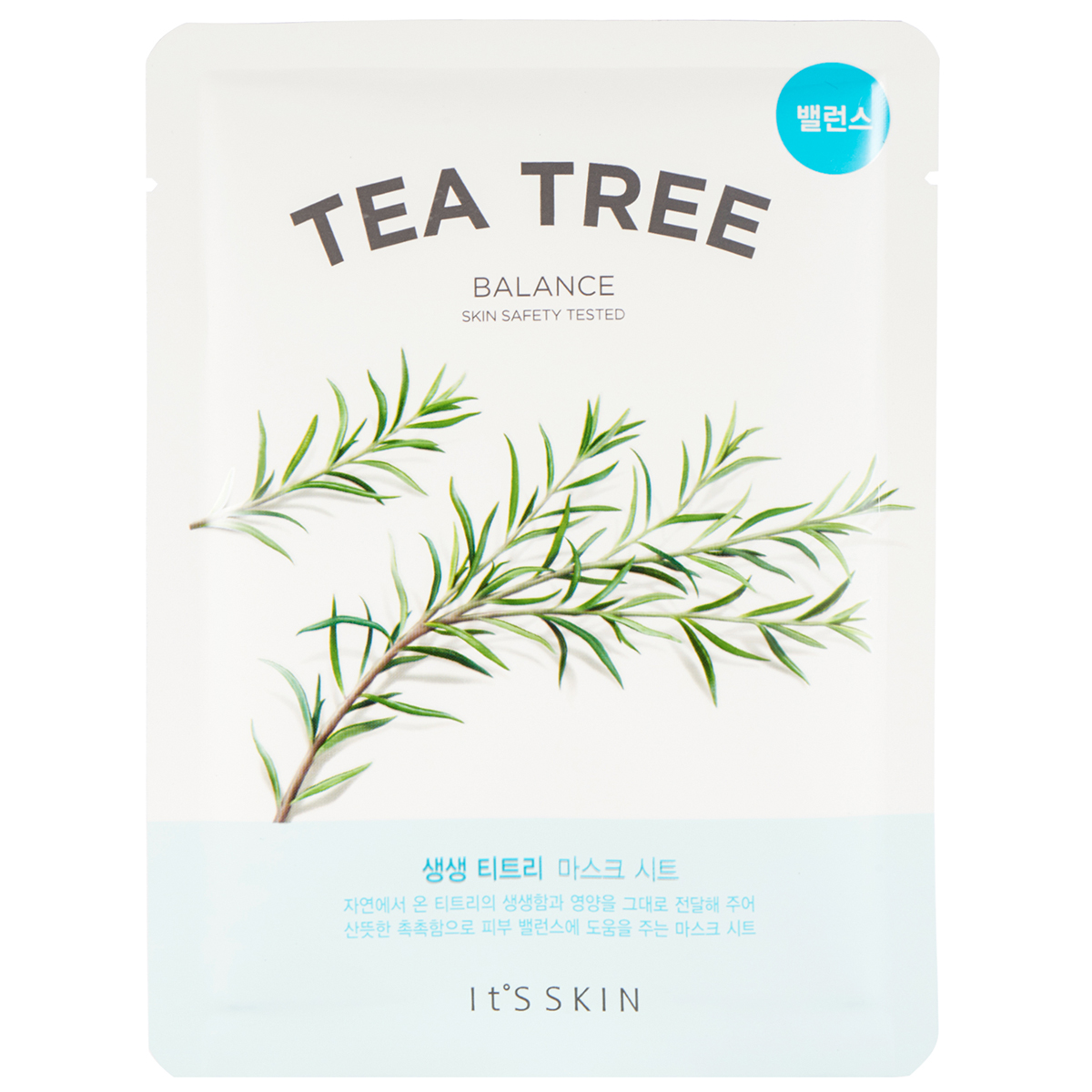 The Fresh Tea Tree Sheet Mask, It'S SKIN K-Beauty