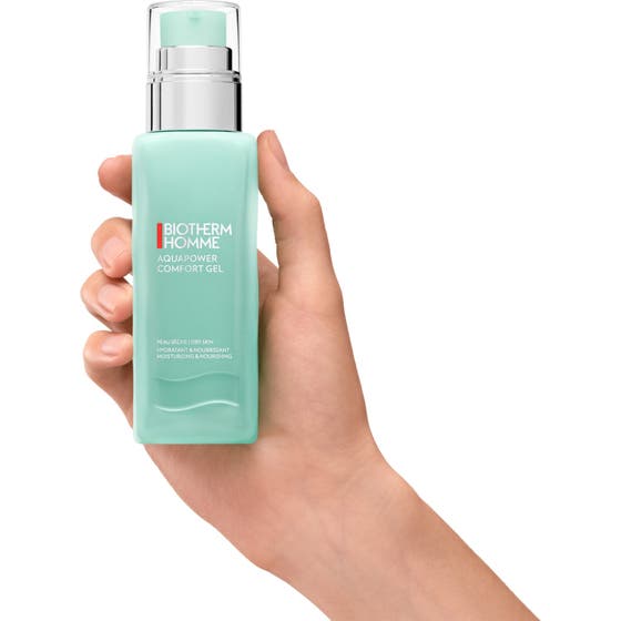 Biotherm Aquapower Comfort 75 ml återfuktande ansiktskräm med Life Plankton och oligo-elements i blå vattenbubblor