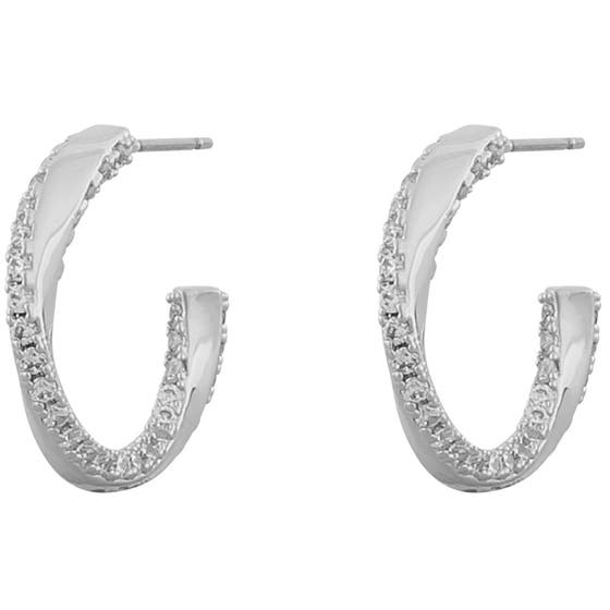 Bree twist round ear silver/clear