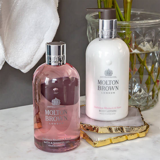 Delicious Rhubarb & Rose Bath & Shower Gel