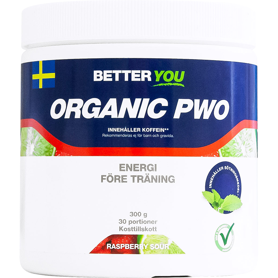 Organic PWO Red lemonad, 300 g Better You Kosttillskott