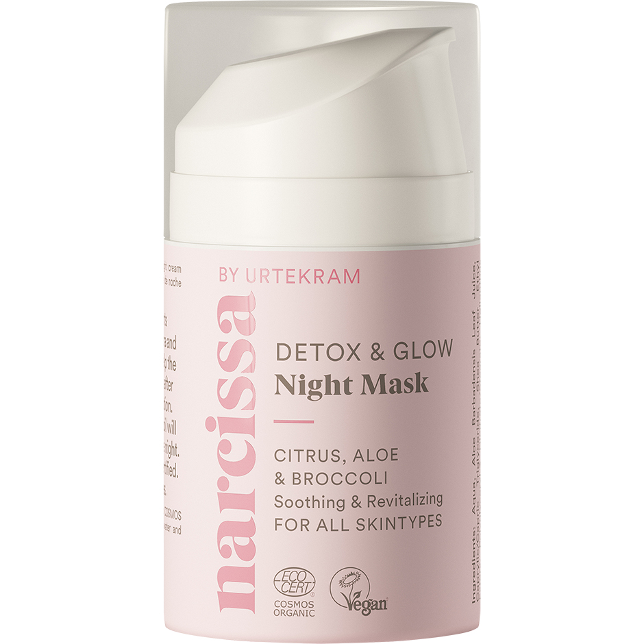 Narcissa Detox Glow, 50 ml Urtekram Nattkräm