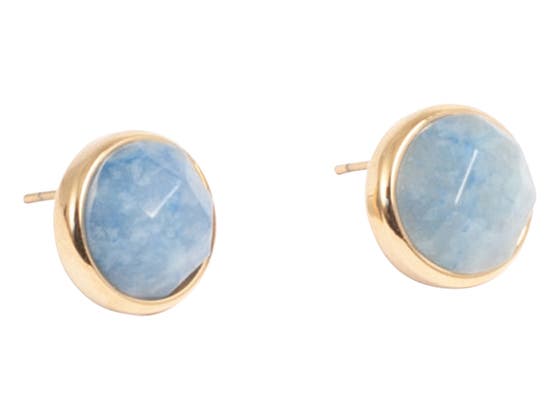 Blue Acenturine Stud Earrings