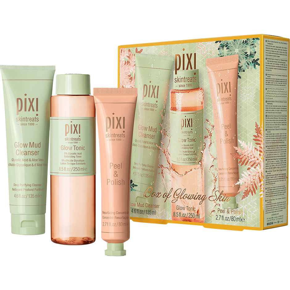 Box of Glowing Skin Holiday Kit, 465 ml Pixi Set / Boxar