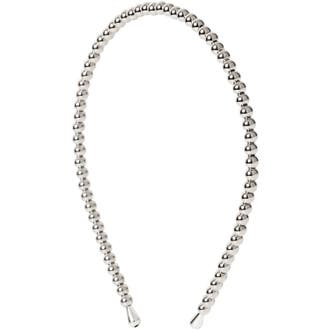 Beaded Chrome Slim Hair