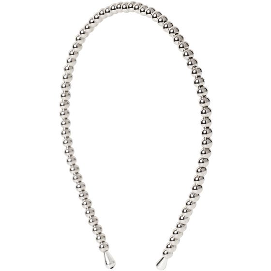 Beaded Chrome Slim Hair