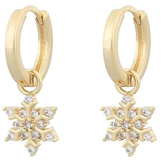 Stay ring ear snow gold/clear