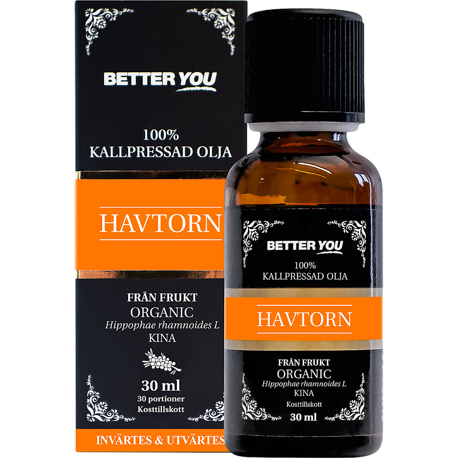 Havtornsolja EKO Kallpressad, 30 ml Better You Kroppsolja