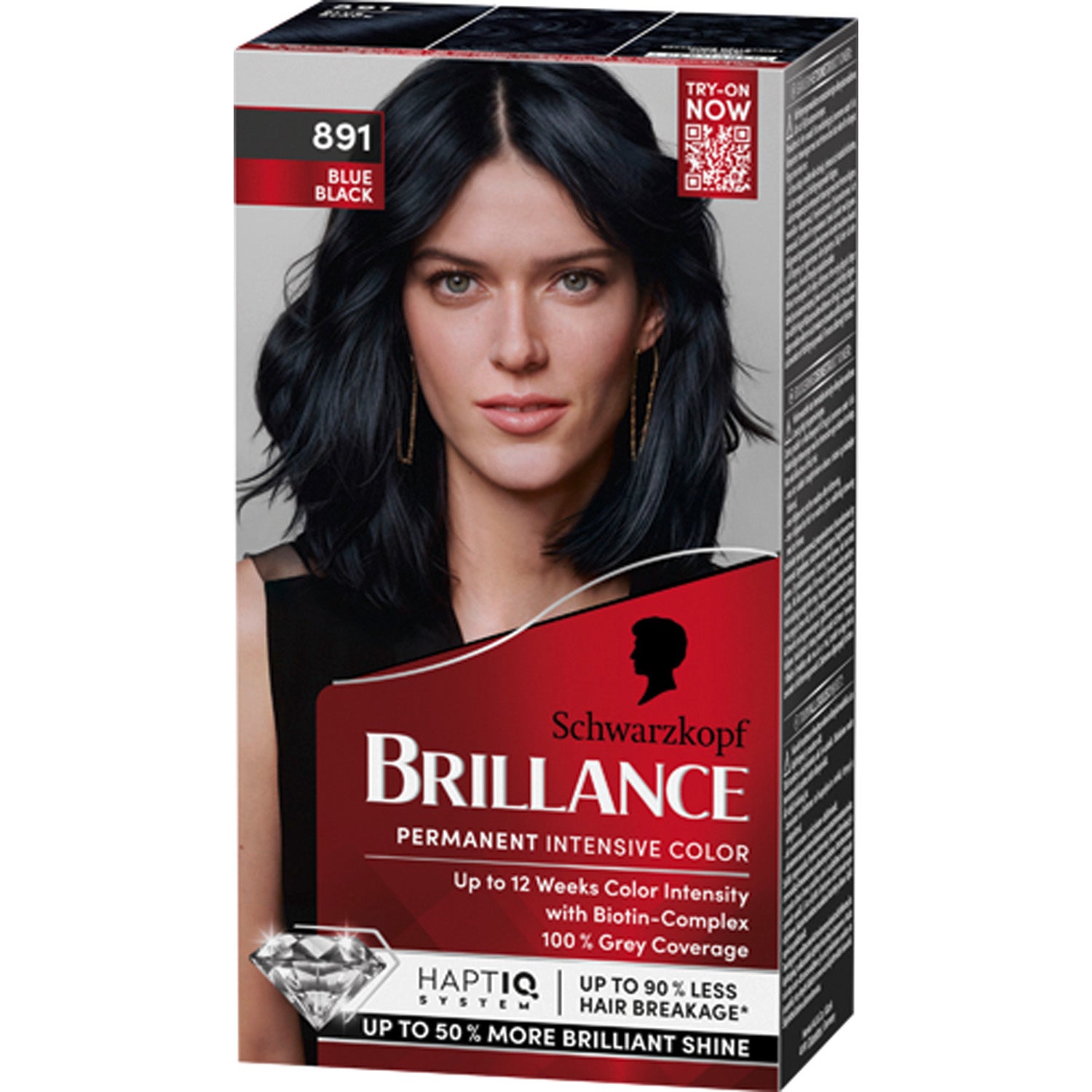 Schwarzkopf Brillance 891 Blåsvart - pcs 1