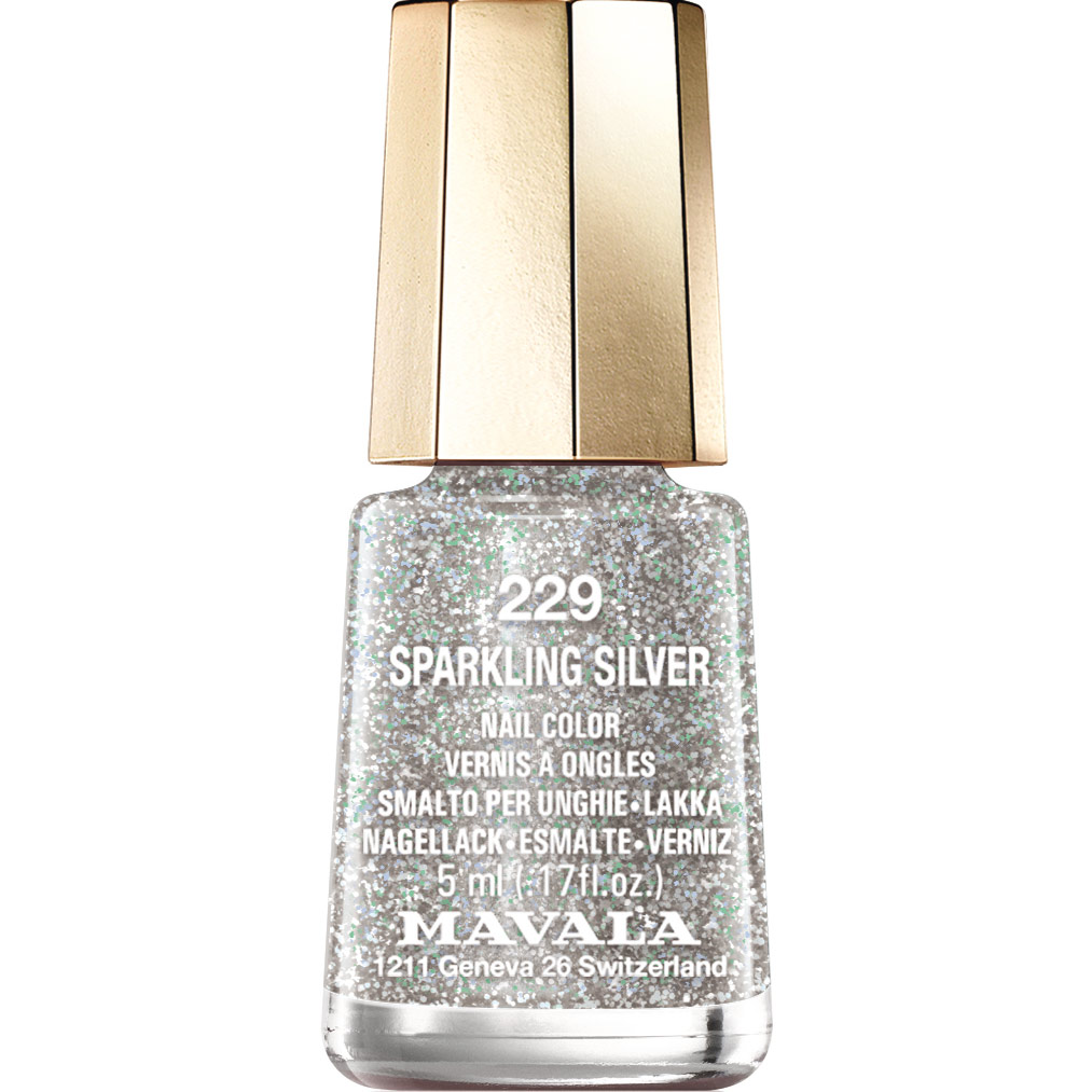 Nail Color, 229 Sparkling Silver, 5 ml Mavala Guld & Silver