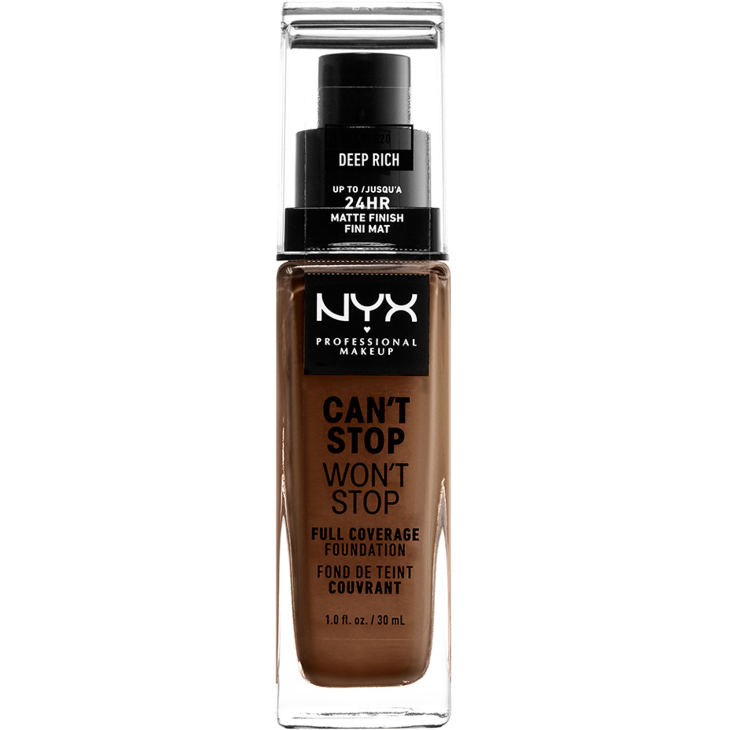 NYX Professional Makeup Can't Stop Won't Stop Foundation Deep rich - 30 ml