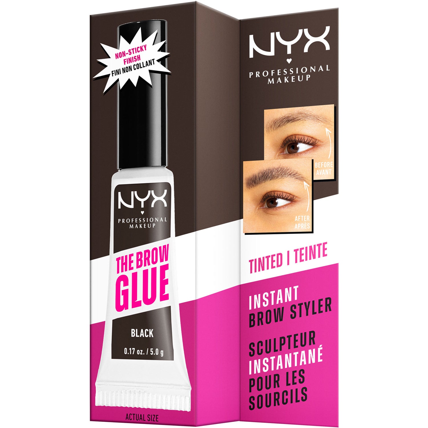 NYX Professional Makeup The Brow Glue Instant Brow Styler Black 05 - 5 g
