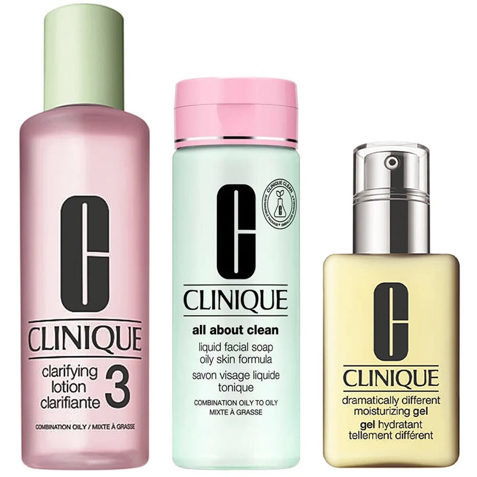 Clinique 3-Step Skincare System För fet och kombinerad hudtyp