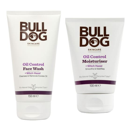 Oljekontroll Duo - Effektiv Lösning för Män med Oljig Hy och Stora Porer