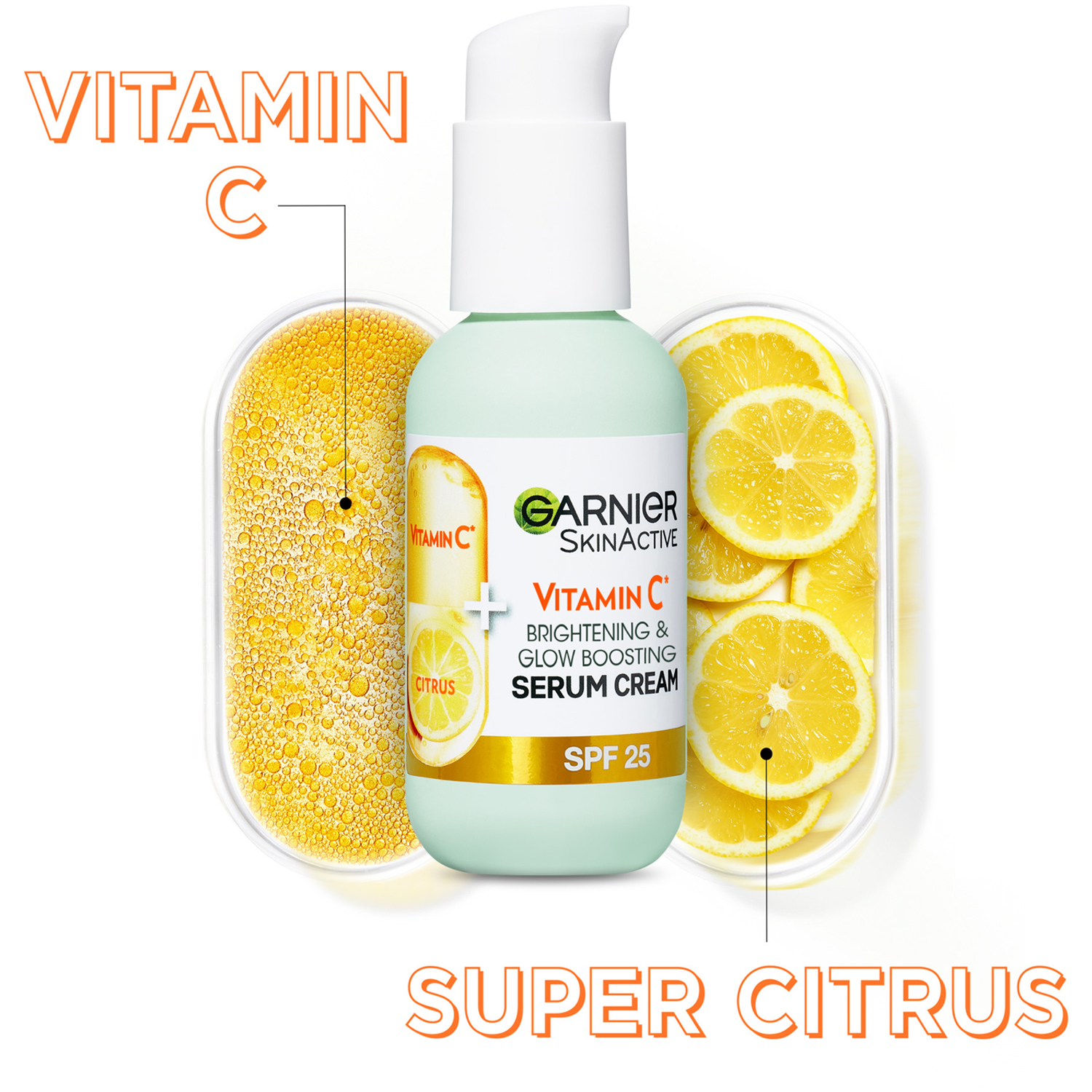 Skin Active Brightening Serum Cream 2 In 1 Vitamin C