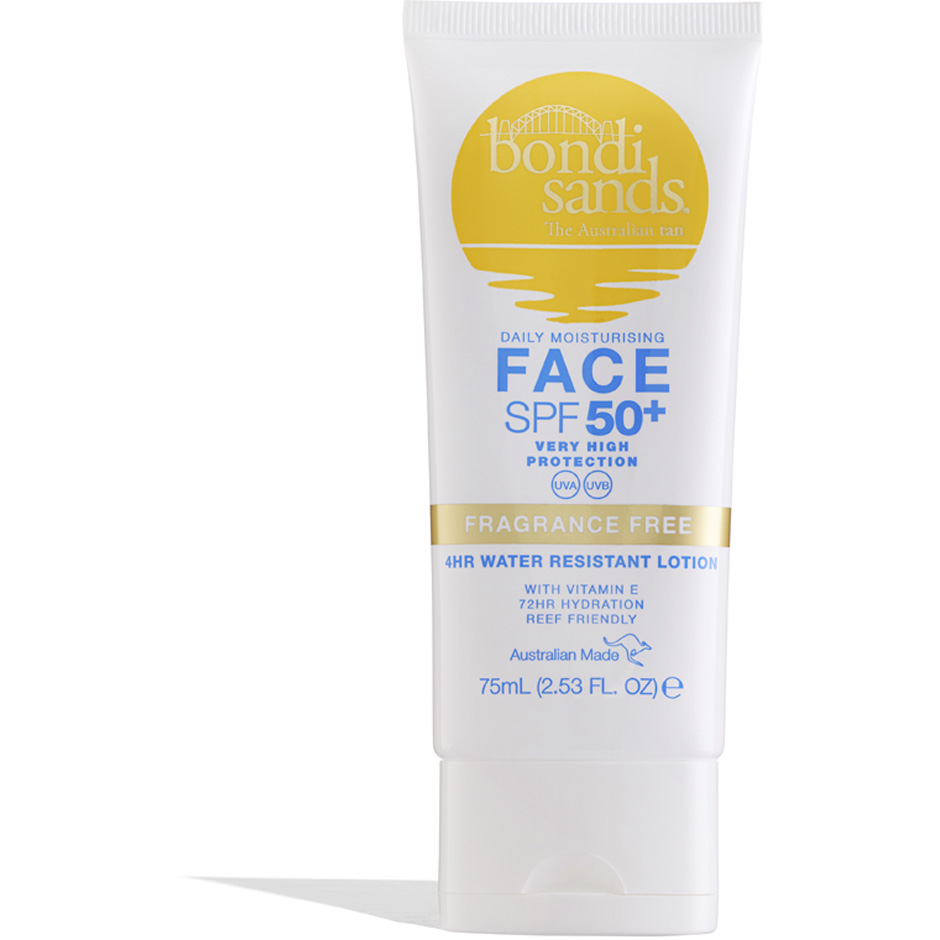 SPF50+ Fragrance Free Daily Face Lotion, 75 ml Bondi Sands Solskydd Ansikte