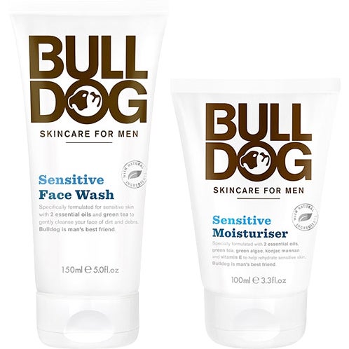 Bulldog Bulldog Sensitive Duo Face Wash 150ml,Moisturiser 250 ml