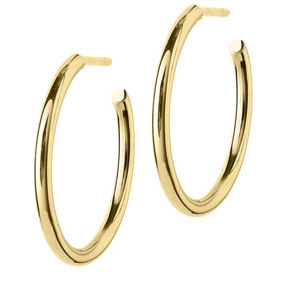Hoops Earrings Gold Medium
