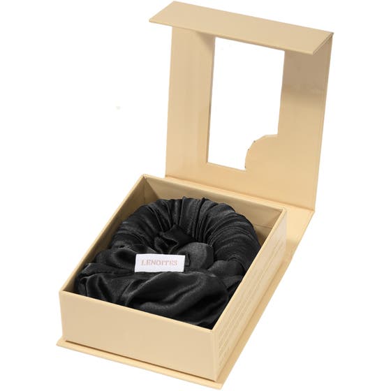 Blowout Tie in Mulberry Silk Small Black