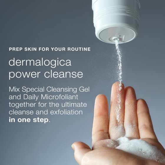 Dermalogica Special Cleansing Gel 250 ml tvålfri rengöringsgel med en klar textur fylld av små luftbubblor.