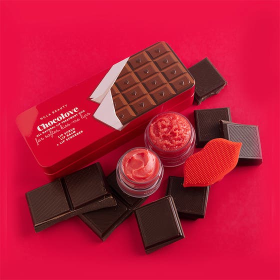 Chocolate Bar Lip Care Duo + Lip Scrubber