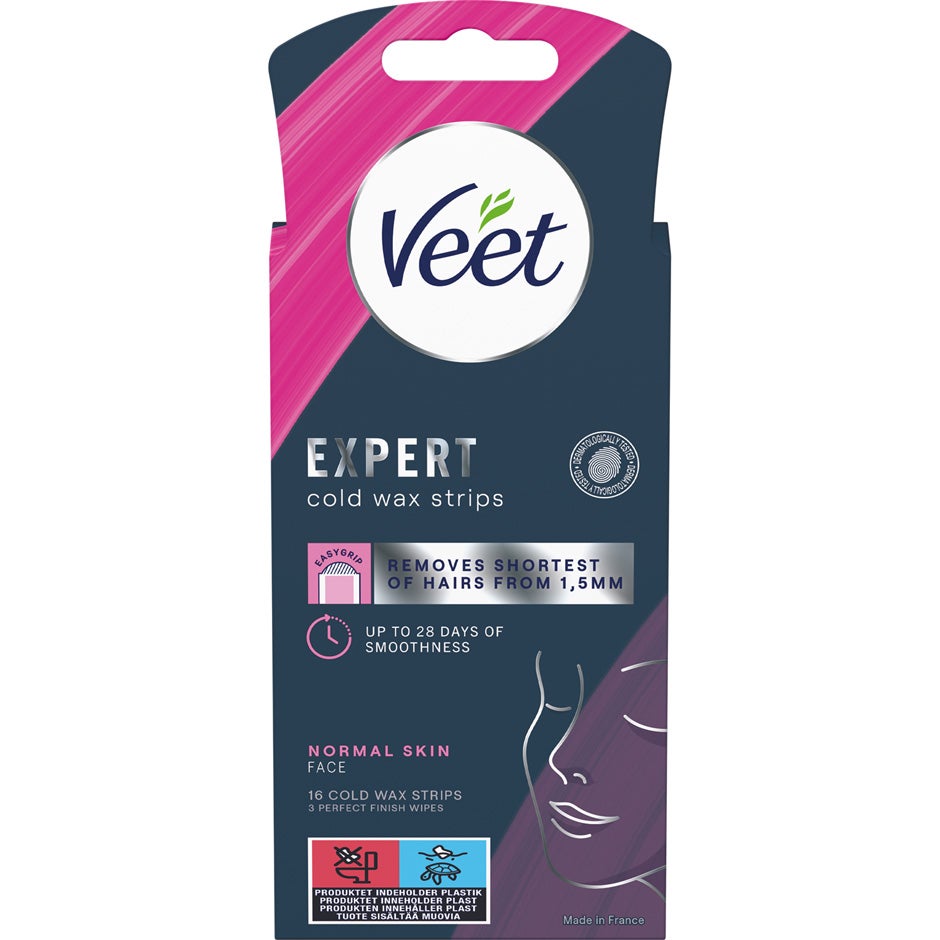 Veet Cold Wax Strips Face 16 pcs - pcs 20